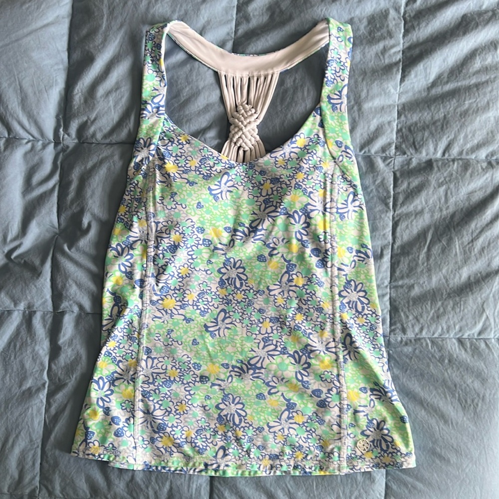 Lilly Pulitzer Luxletic Floral Tennis Top size XS